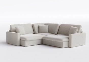 Sofá Slow em Linho 2.10 - 2 Mod de 90 cm com braço de 15 cm